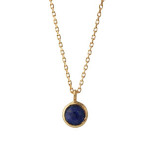 Campur goud op zilver collier Lapis Lazuli