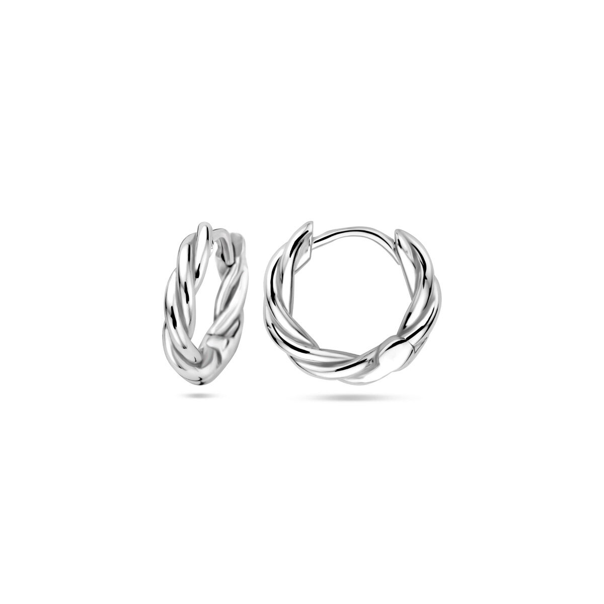 113.40040 KA zilver klapoorringen tors 13mm - Afbeelding 3