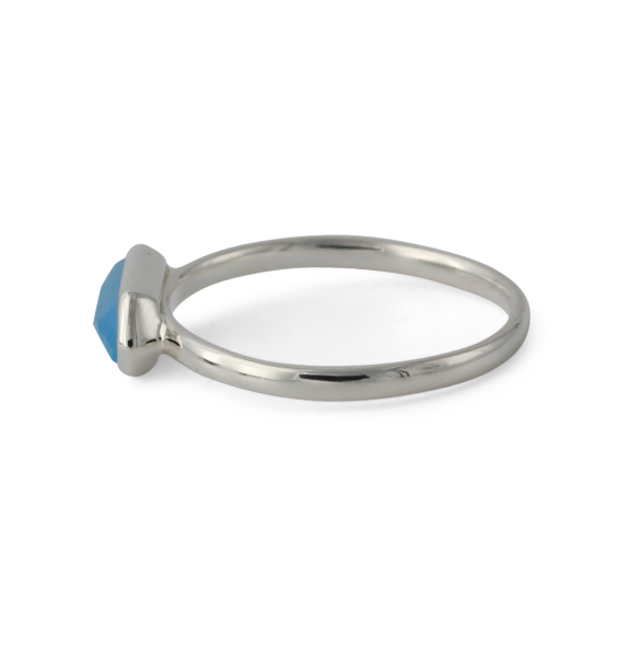 Campur zilveren ring chalcedoon maat 54 - Afbeelding 2