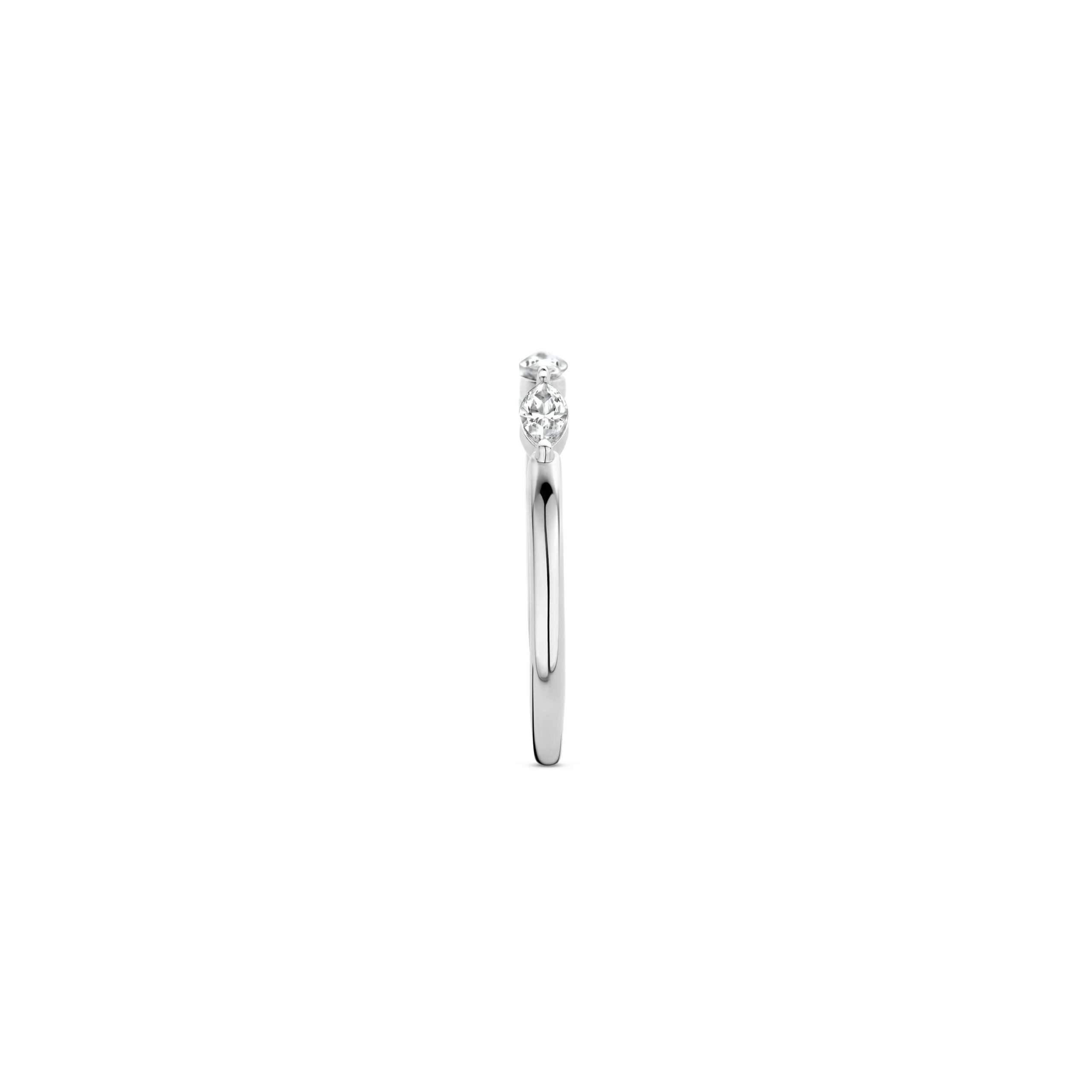 Tisento zilveren ring zirkonia maat 54 - Afbeelding 2