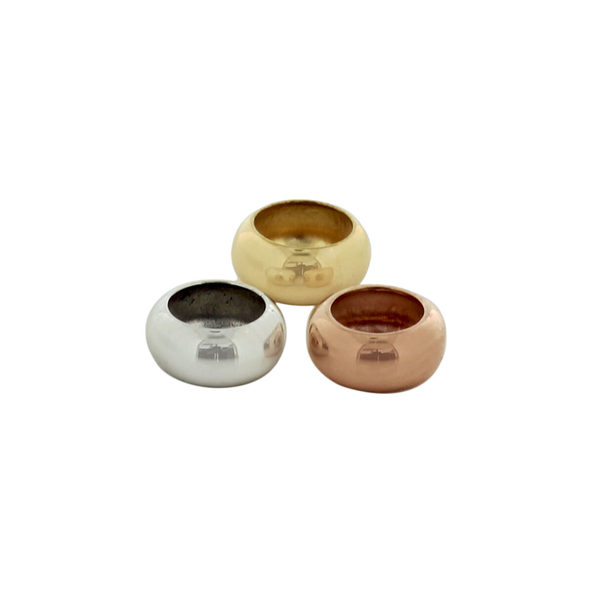 43.00515 KA drie kleuren gouden ringetjes hanger