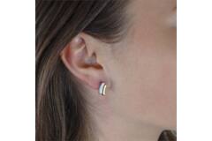 Boccia Oorknoppen bicolor titanium - Afbeelding 2