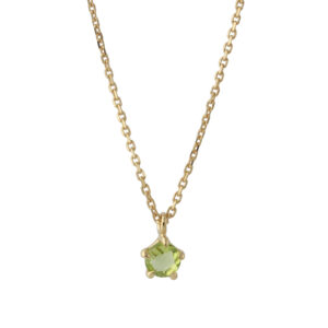 Campur goud op zilver collier Peridot