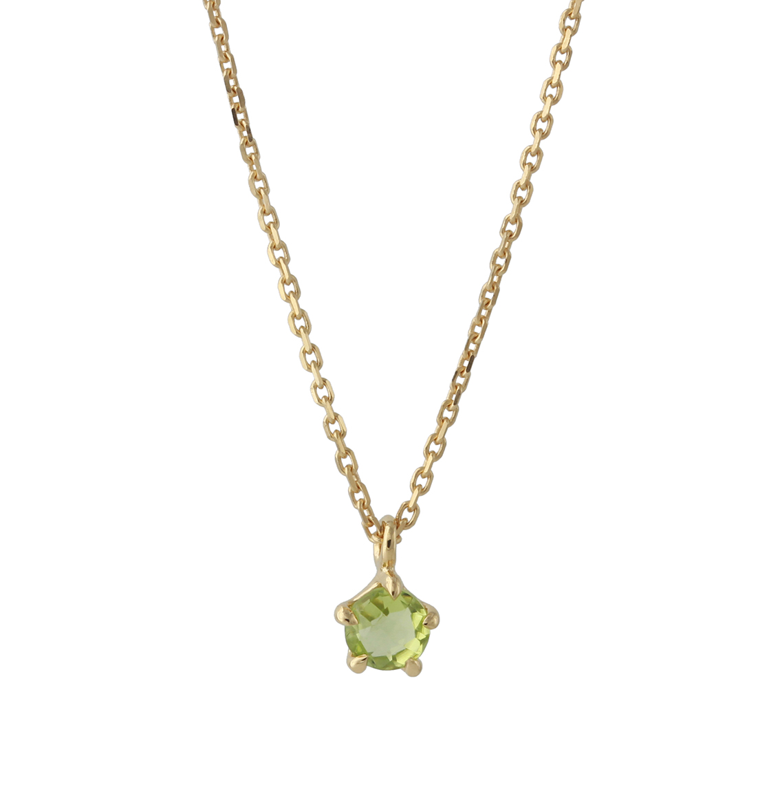 Campur goud op zilver collier Peridot