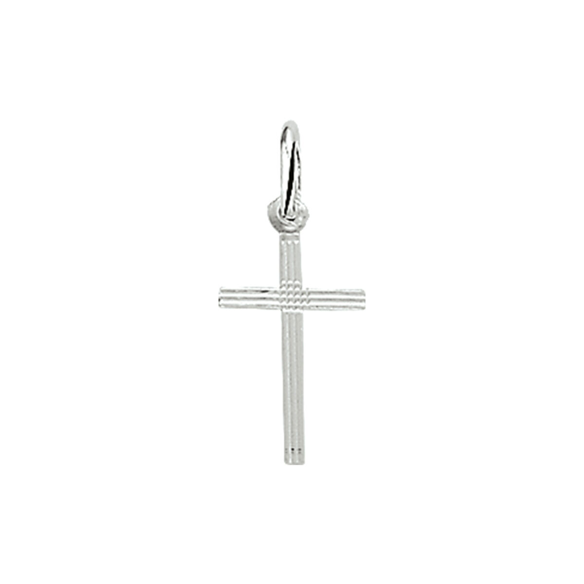 Zilveren hanger kruis 15mm
