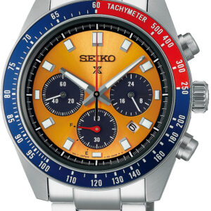 Seiko Prospex Speedtimer Solar Oranje staal band