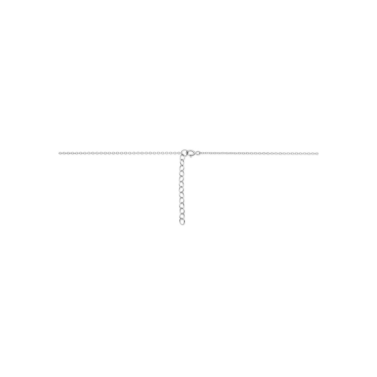 zilveren collier 2 hartjes 41+4cm - Afbeelding 3
