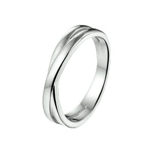Zilveren ring crossover maat 15.25