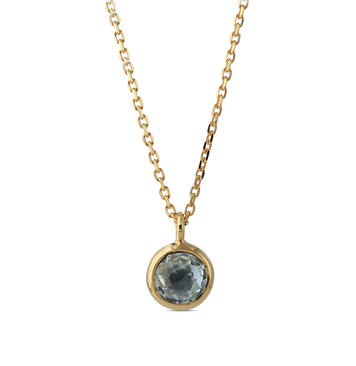 Campur goud op zilver collier Topaas