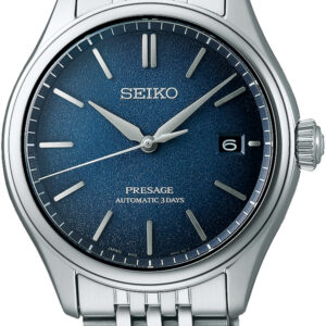 Seiko presage staal automaat 3 Days blauwe wijzerplaat