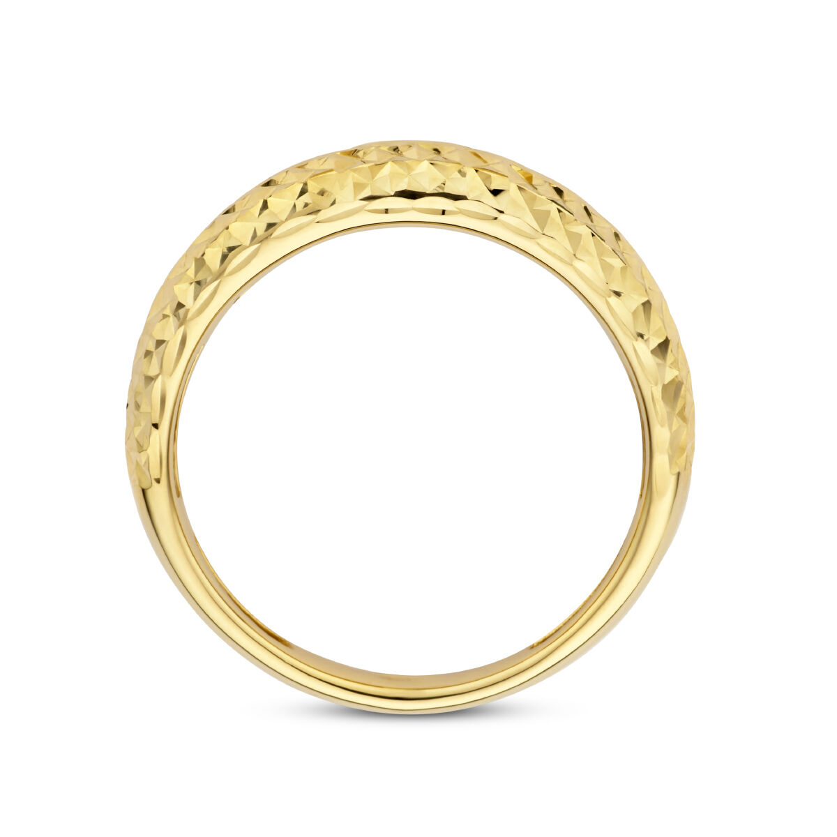 gouden ring gediamanteerd mt 17,25 - Afbeelding 3