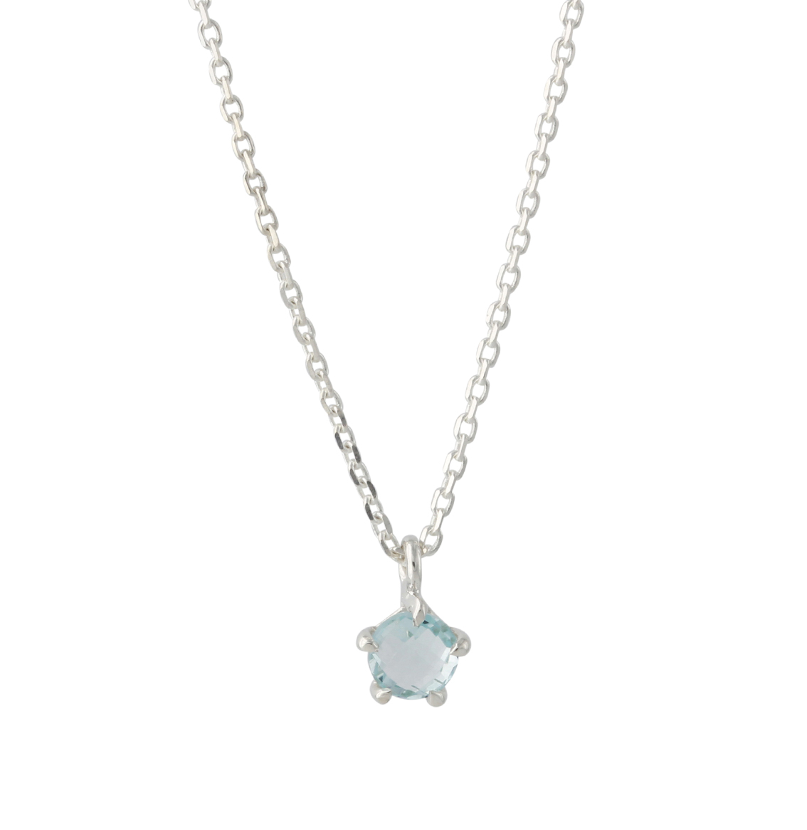 Campur zilveren collier topaas