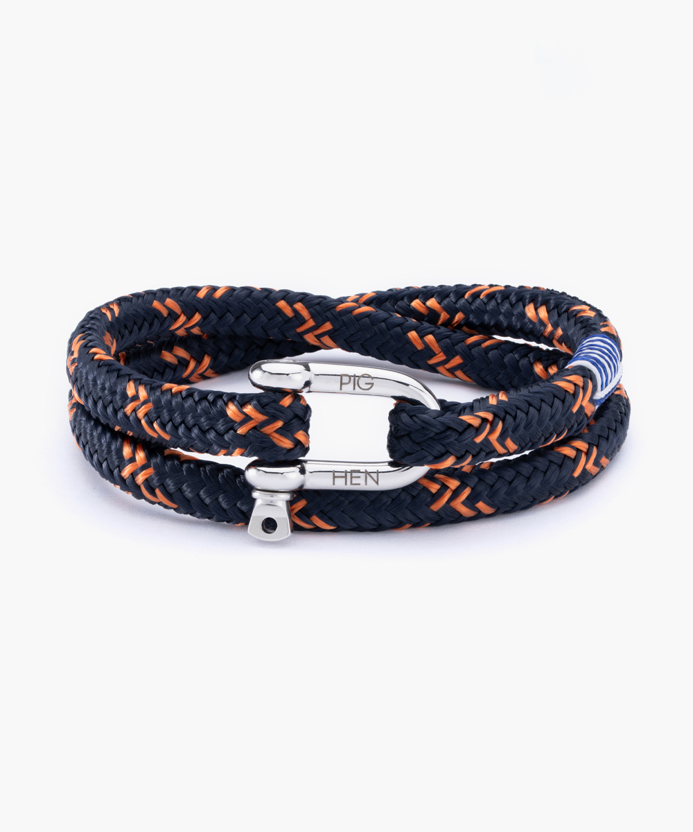 Pig & Hen Navarch navy staal M/L