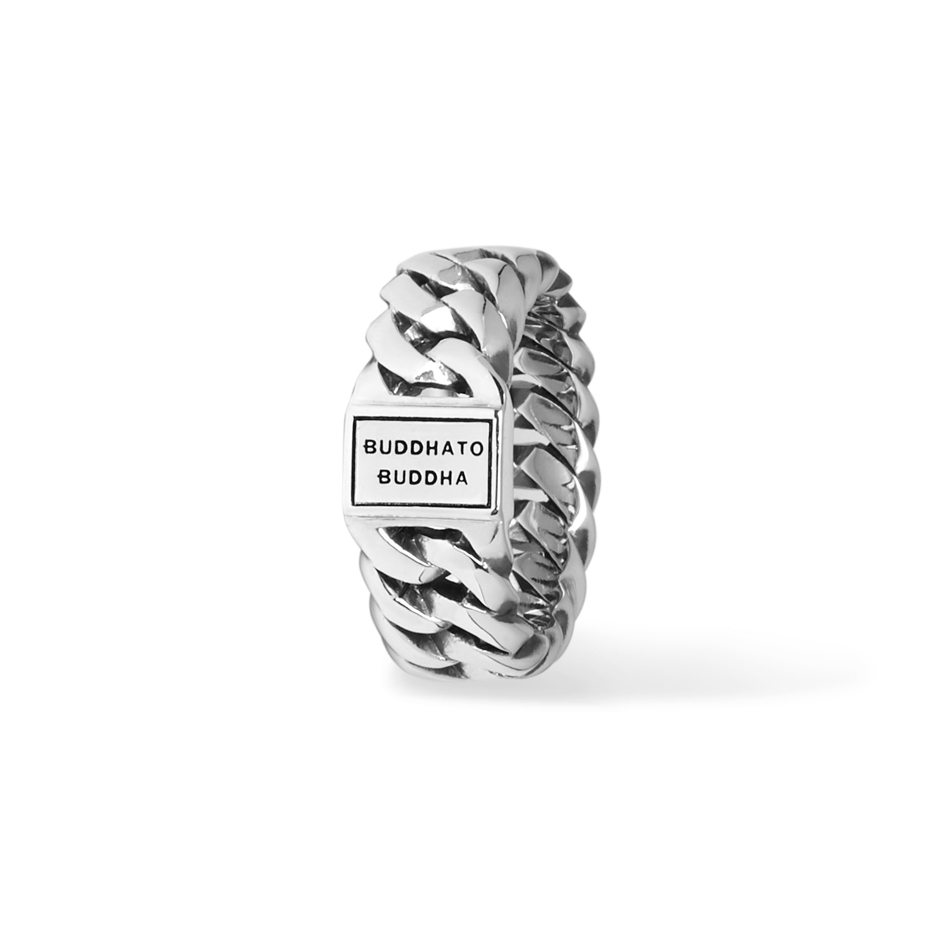 Buddha to Buddha Chain Small Ring Zilver maat 18 - Afbeelding 3