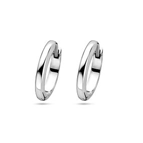 zilveren oorringen half rond 16,5x3mm - Afbeelding 3