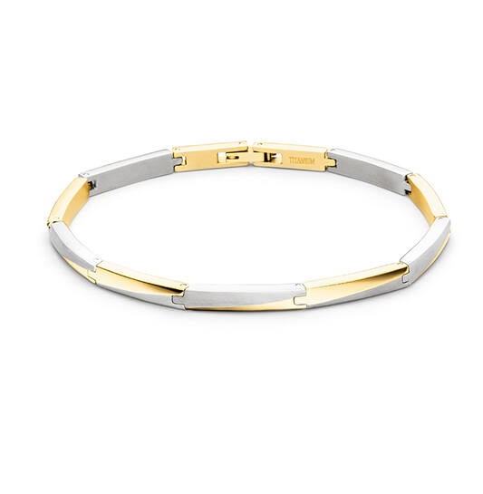 armband titanium bicolor 21cm