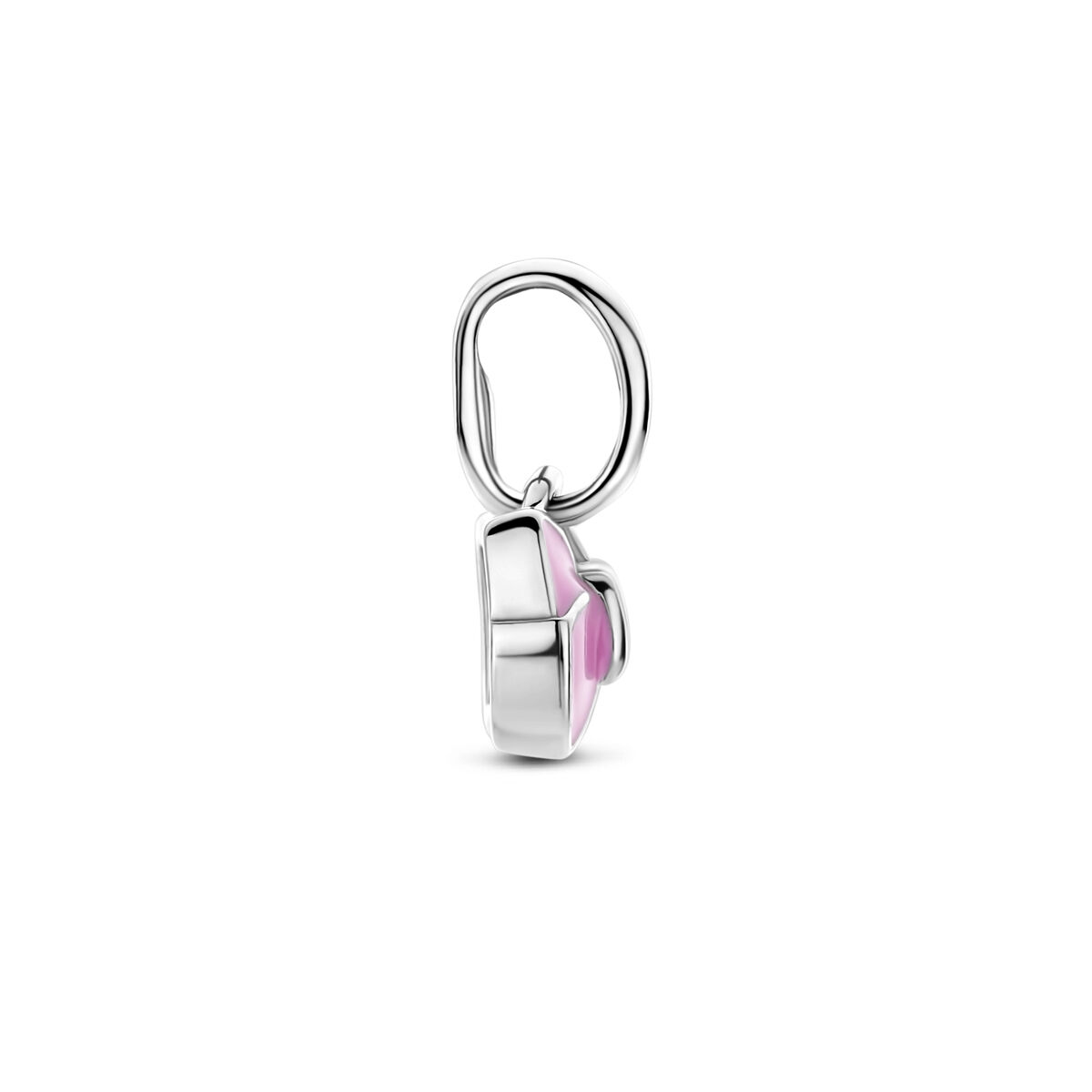 Zilveren hanger strik emaille - Afbeelding 2