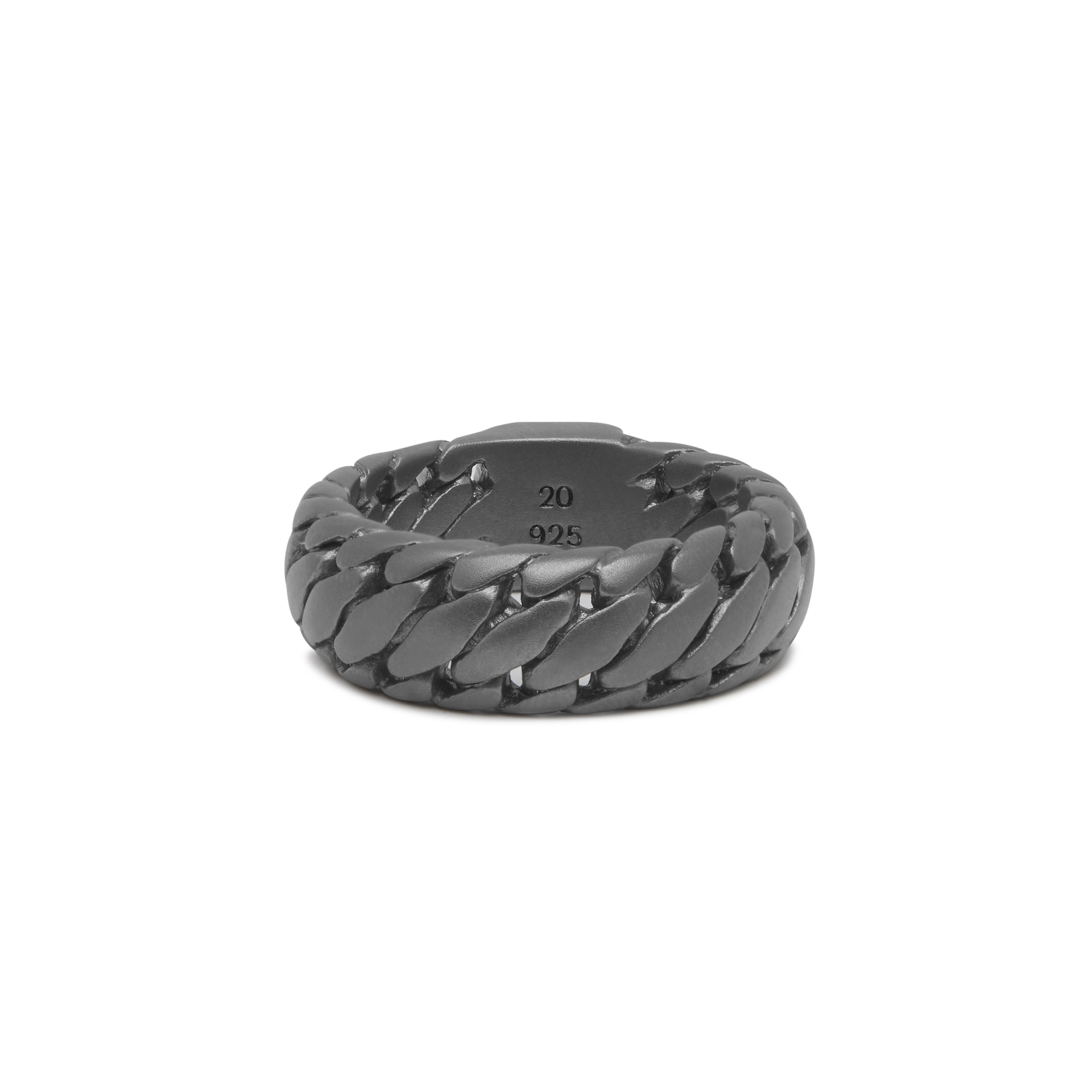 Buddha to Buddha Ben Smal zwart rhodium ring zilver maat 20 - Afbeelding 3