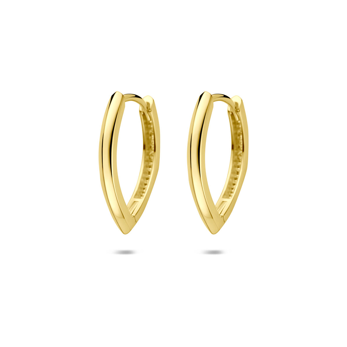 klapoorringen Geelgoud 18.5mm