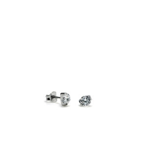 Lineargent zilveren oorknoppen zirkonia