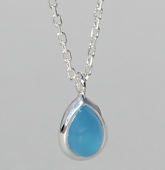 Campur zilver collier Chalcedoon - Afbeelding 2