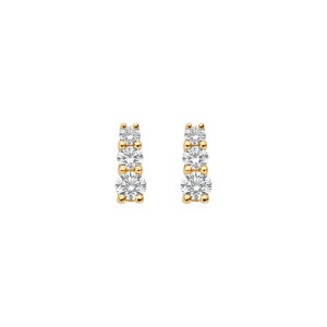 Blush Geelgouden oorknoppen LAB diamant 2x0.255 TW/VS