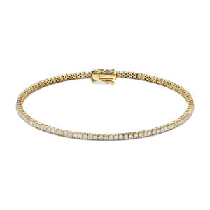 Blush Geelgouden tennisarmband met LAB diamant 1.60 TW.VS 17cm