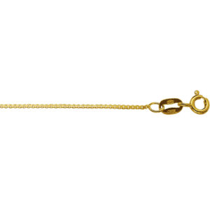Geelgouden collier venetiaans 38 cm 0.8mm