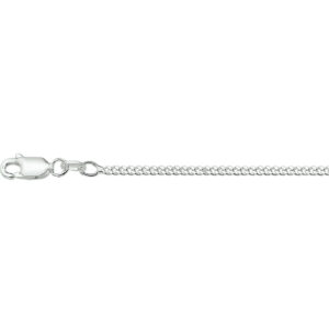 Zilveren collier gourmette 50cm 1.2mm