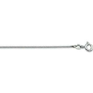 Witgouden collier gourmet 42cm 1.0mm