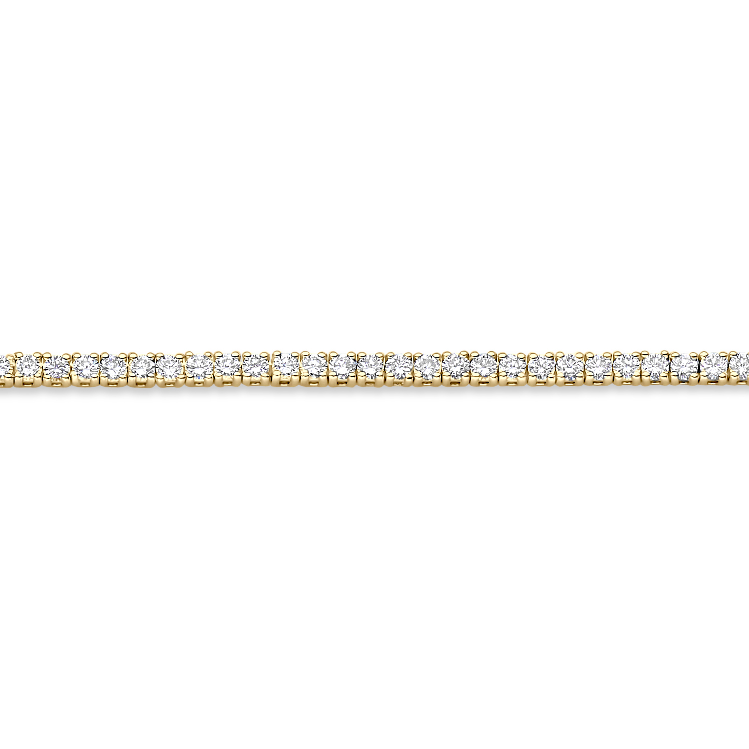 Blush Geelgouden tennisarmband met LAB diamant 1.60 TW.VS 17cm - Afbeelding 2