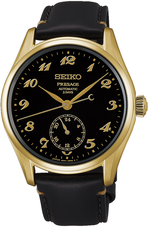 Seiko Herenhorloge automaat 3 days Urushi lak zwart