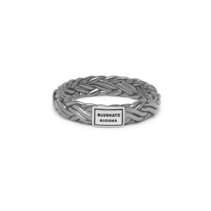 Buddha to Buddha Katja black rhodium ring zilver maat 18