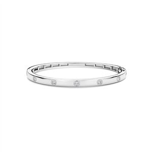 Tisento zilveren bangle zirkonia