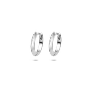 Zilveren klapoorringen 13x2mm