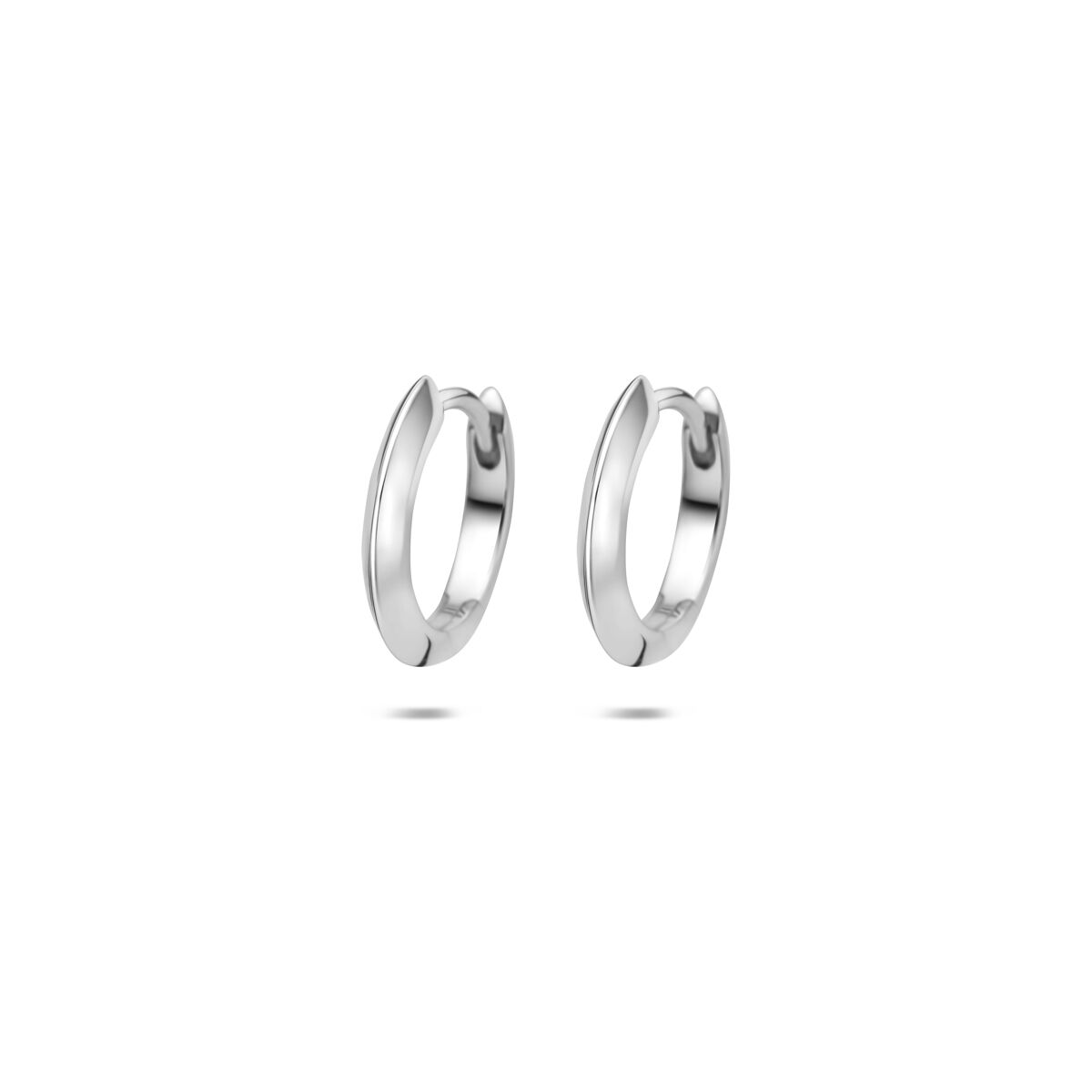 Zilveren klapoorringen 13x2mm