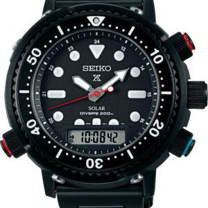 Seiko Prospex herenhorloge solar ana/digi zwart staal limited ed. Duikhorloge
