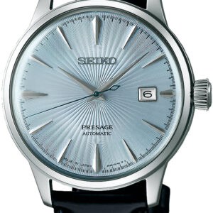 Seiko Herenhorloge presage automatic leren band lichtblauw