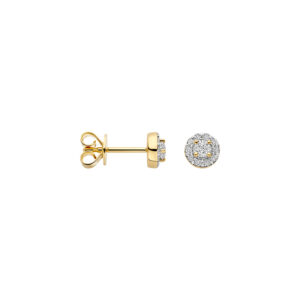 Blush Geelgouden oorknoppen entourage LAB diamant 0.28 TW/VS