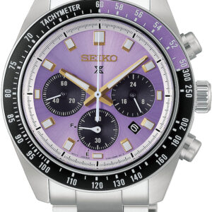 Seiko Prospex Solar Herenhorloge staal Paarse wijzerplaat Limited Edition 100m WR