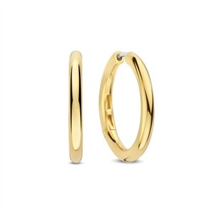 Ti sento goud op zilveren klapoorringen